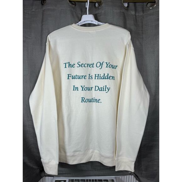 Sote Label Good Things Are Coming Sweatshirt White Women’s Size XL - Picture 2 of 5